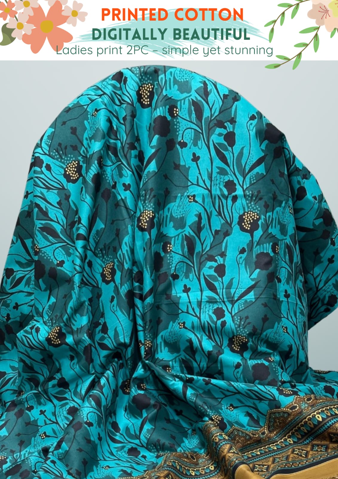 2 Piece Printed Summer Cotton