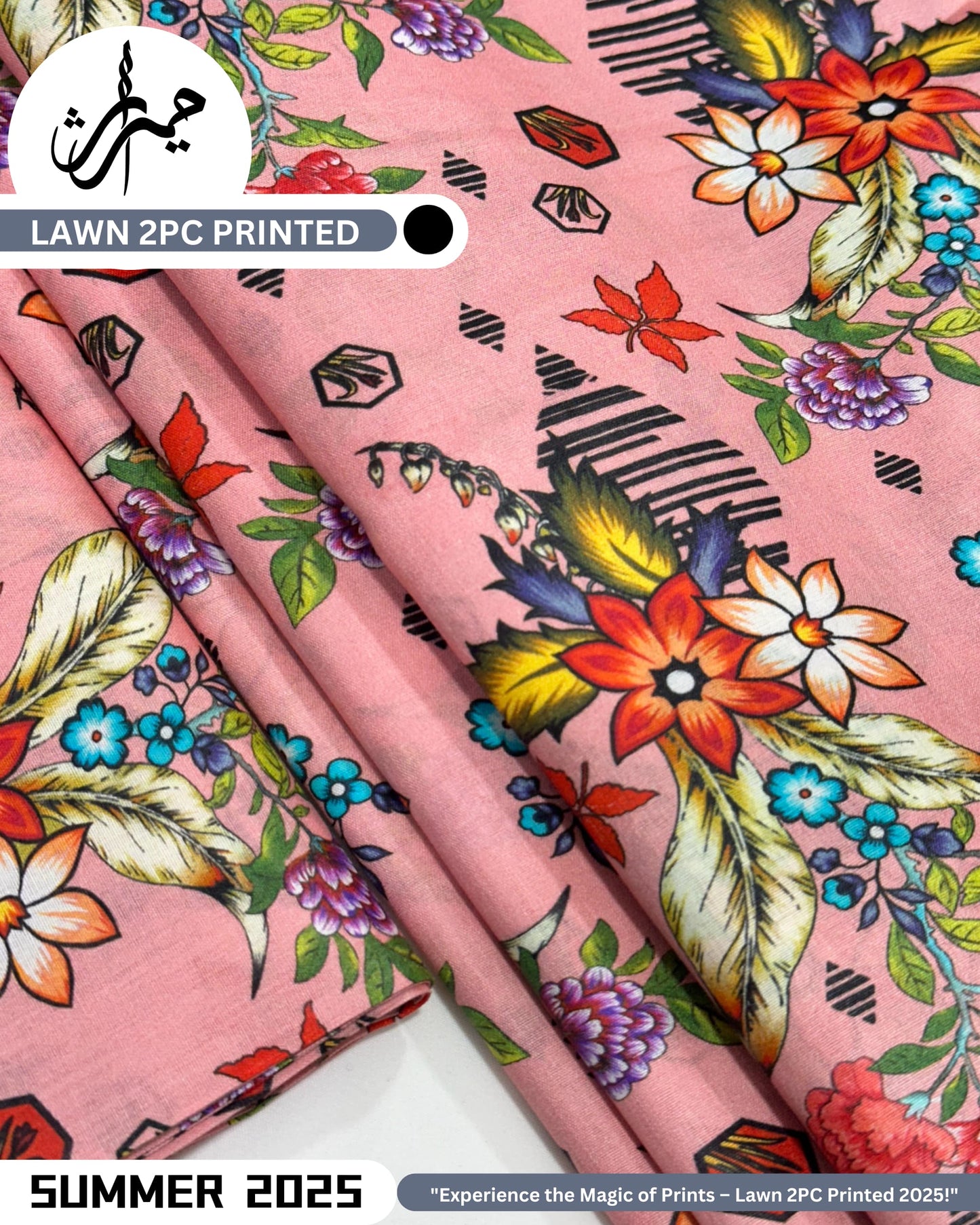 2 Piece All Over Printed Lawn