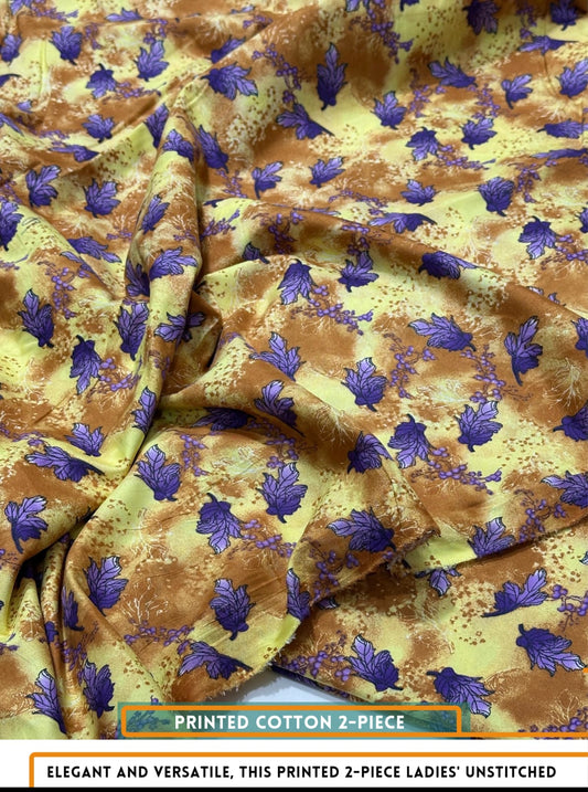 2 Piece Printed Summer Cotton