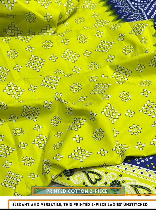 2 Piece Printed Summer Cotton