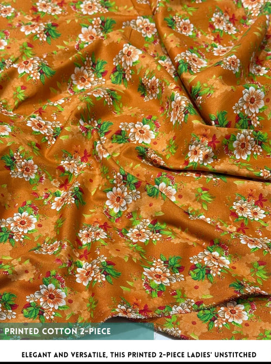 2 Piece Printed Summer Cotton