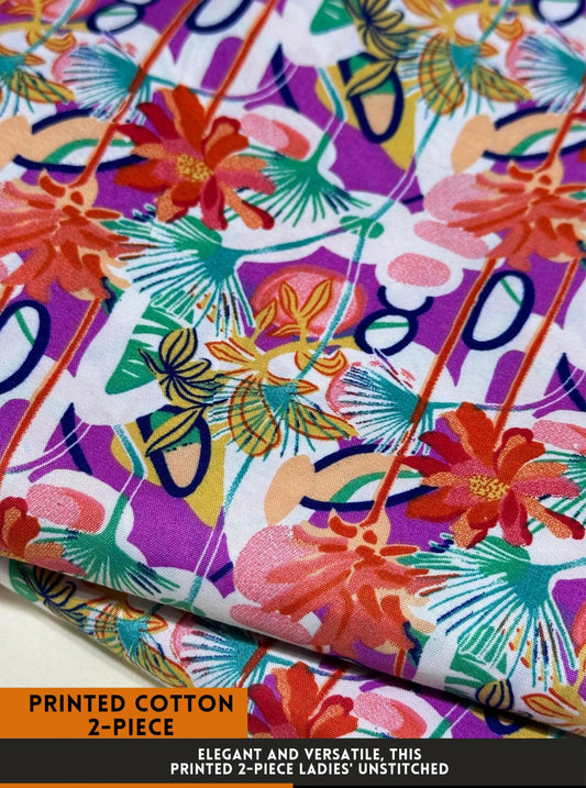 2 Piece Printed Summer Cotton